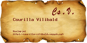 Csurilla Vilibald névjegykártya