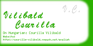 vilibald csurilla business card